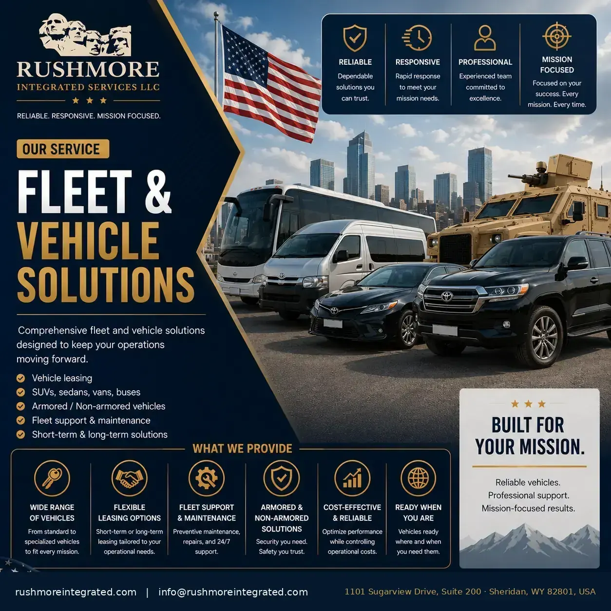 Additional Transportation, Fleet & Vehicle Solutions capability overview